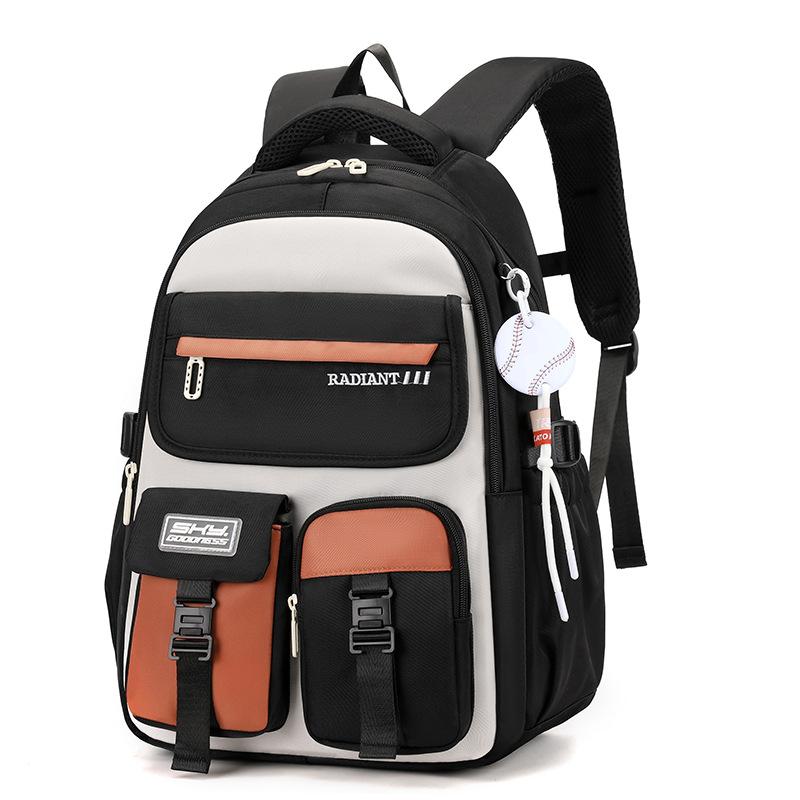 

Женский рюкзак большой вместимости, грязеотталкивающий, для старшеклассниц, водоотталкивающий, снижающий нагрузку, для студенток чёрный