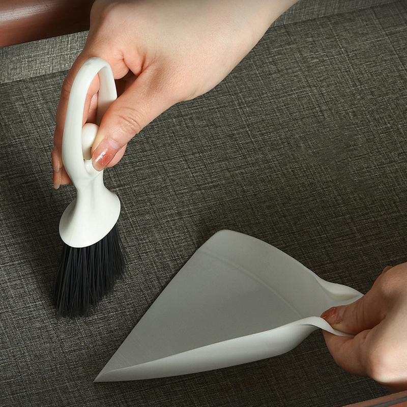 Mini Broom Dustpan Set Desktop Clean Brushes Table Keyboard Drawer Corner Clean Tool Household Cleaning Tools Small Gap Brush
