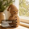 Figurine Bonhomme de Neige en Résine Ornements Cosy Détaillés pour Étagère