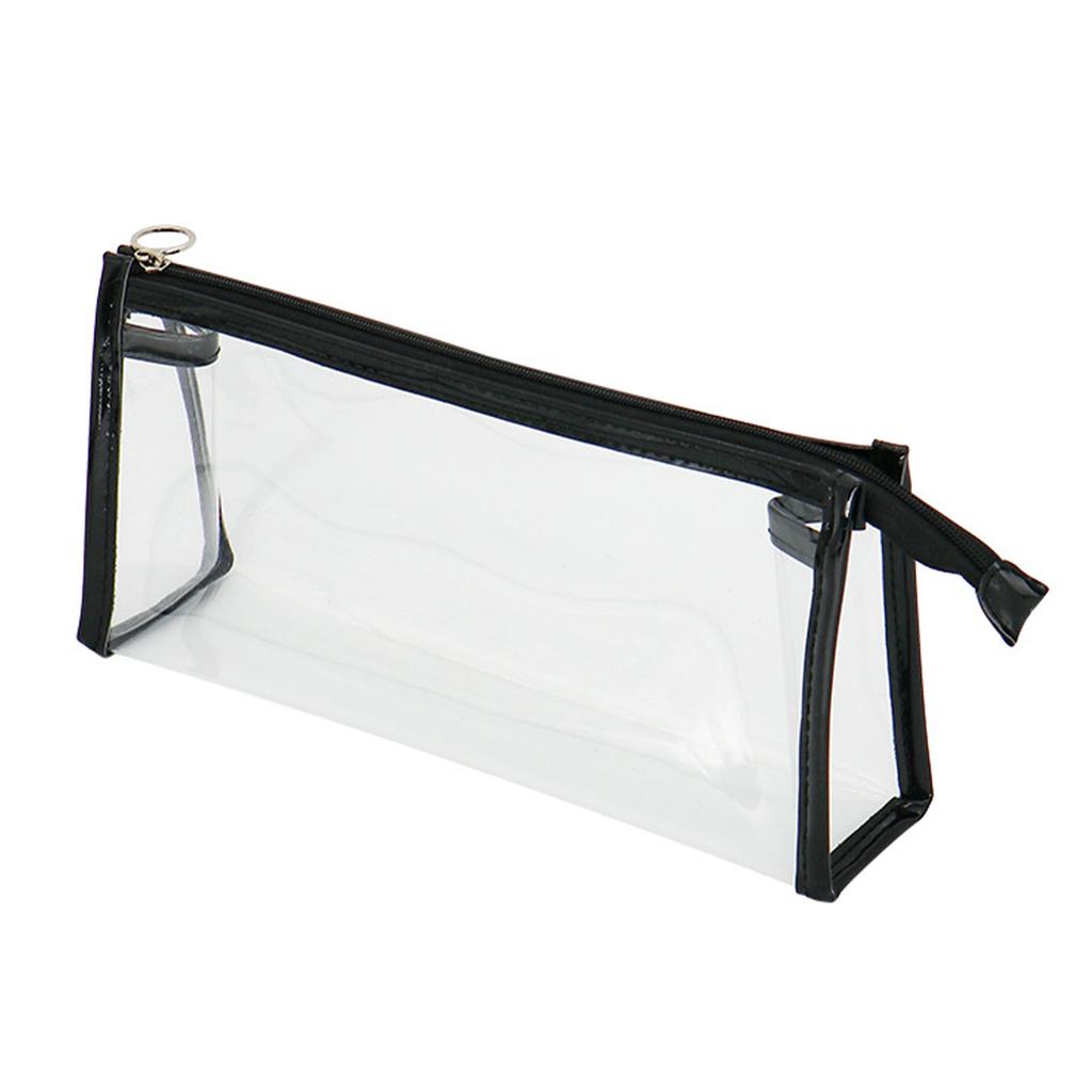 Clr Pencil Case Large Capacity Waterproof Portable Minimalist PVC Transparent Pen Bag for Stationery Cosmetics