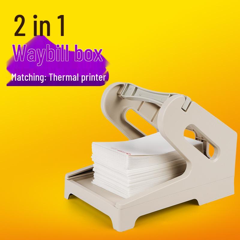 Somark 2-in-1 Thermal Sensitive Waybill Printer with Large Roll Label Holder Fangtek/Fangtai