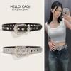 Rhinestone Studded Y2K Punk Belt - Versatile Women's Decoration for Jeans