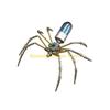 F26C Artistic Steampunk Mechanical Spiders DIY Craft Kits Metal Puzzle for Home Decors Gift with LED Technology and Assembly Fun