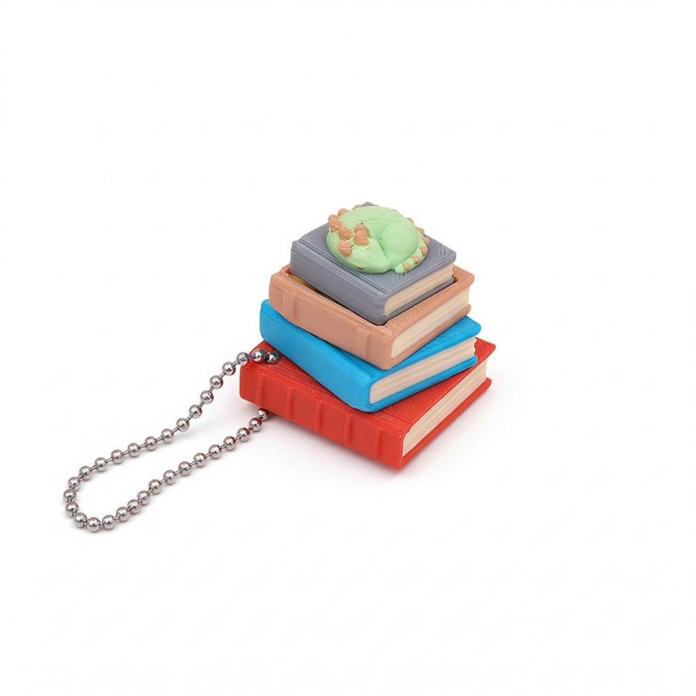 

PLA 3D Printed Keychain 3D Printed Funny Fidget Toy Fashion Book Series Pendants Sport Lover Gift Style F