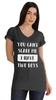 Inkmeso You Can't Scare Me I Have Two Boys Funny Graphic Mom Tshirt Cotton Top