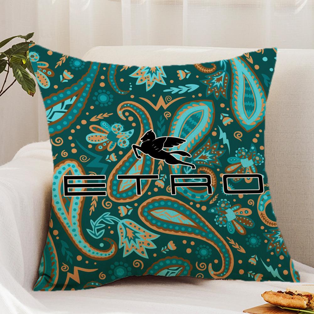 Классический дизайн E-Etro Наволочка Премиальный комфорт Двусторонняя наволочка - Дизайн двойного использования для дома и автомобиля 12x12Inch