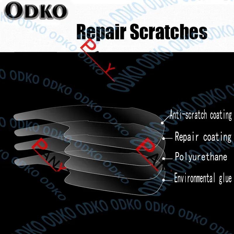 For Mercedes Benz AMG GT 2015-Present GT63 Coupe 4-door Car Headlight Protective Film Transparent Black TPU Protective