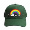 Hail Satan Regenbogen Kappe Sommer Damen Unisex Schirmmütze Mode Lässig Verstellbar Bedruckte Baseballkappen Erwachsene
