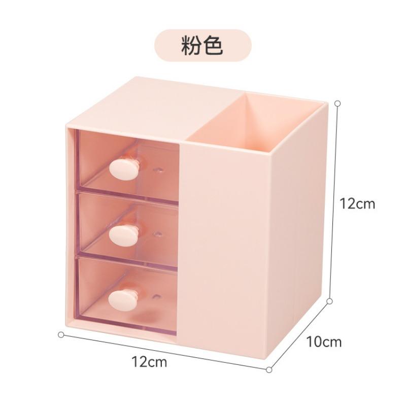 Stifthalter mit drei Schubladen, Schreibtisch-Organizer, Große Kapazität, Bleistift, Schreibtischzubehör, Aufbewahrungsbox, Schul- und Bürostatio