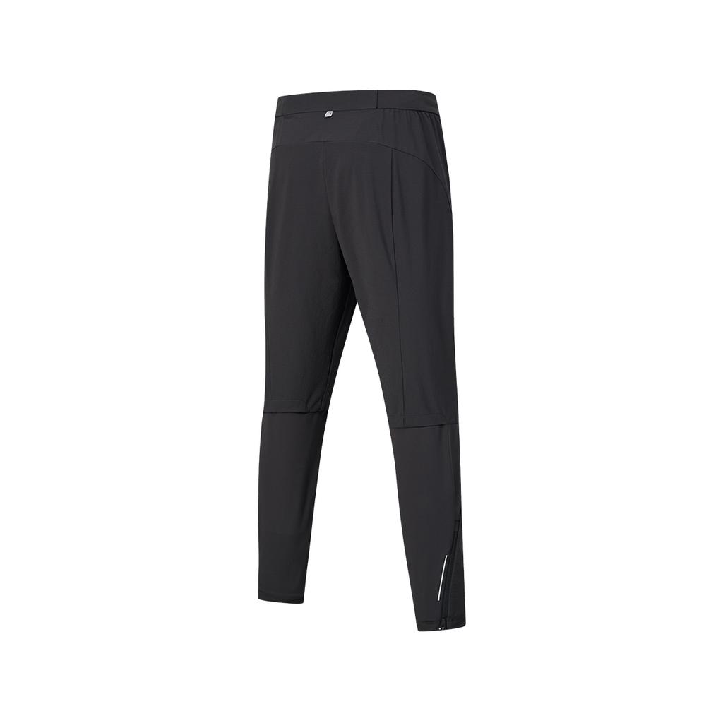 SAUCONY Solid Color Casual Running Training Soft Stretch Mid-Rise Knitted Sports Pants Men Bottoms Black SC2240045A-BK01