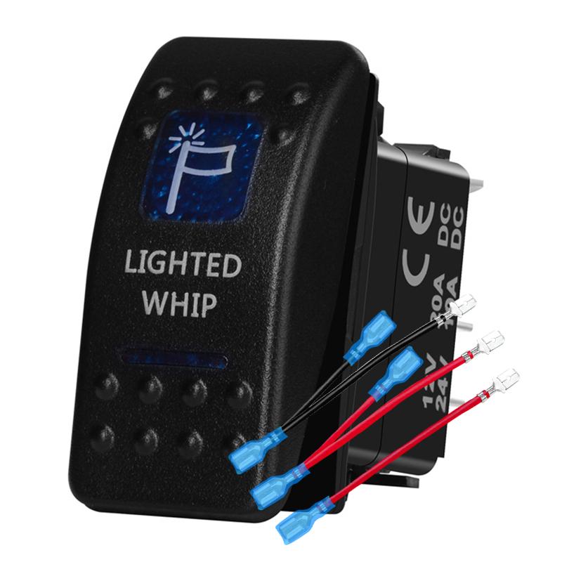 12v/24v Blue Led Light 5 Pin On Off SPST Rocker Switch 7 Pin On Off On ARB Carling Style Car Boat Waterproof Pump Push Switch