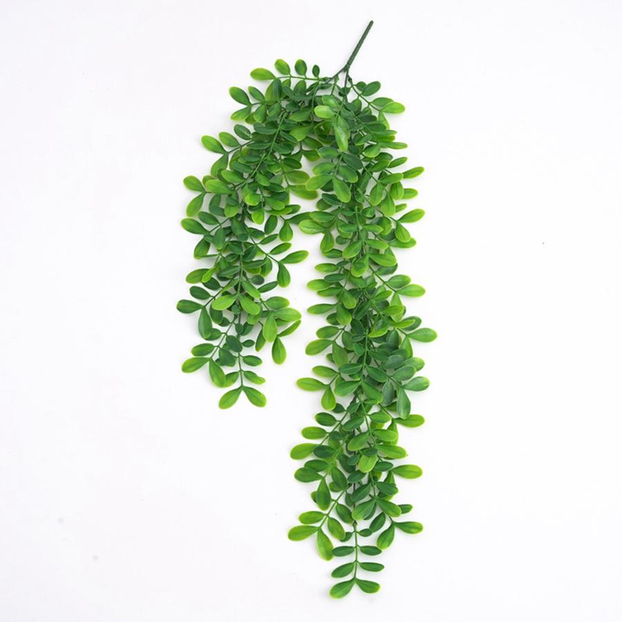 

Artificial Green Leaves Vine Home Living Room Wall Hanging Party Wedding Decoration Diy Outdoor Garden Festival Fake Plants prop 1pc зелёный