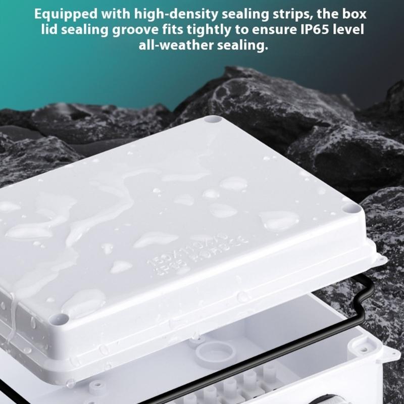 Outdoor Waterproof Junction Box Surfaces Mounted Underground Electrical Junction Box Cable Connectors Easy to Install