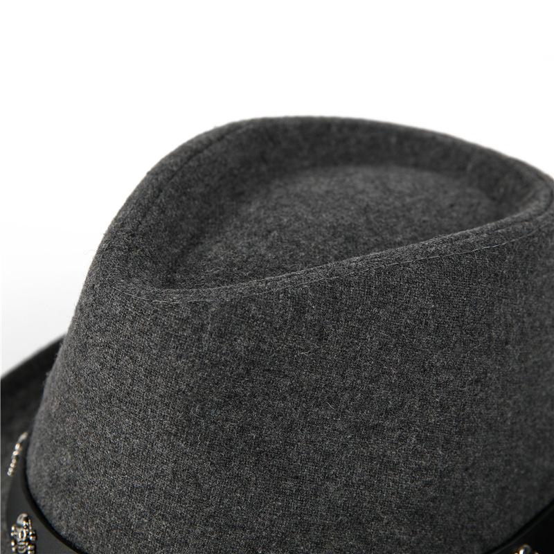 Black Jazz Hat Men's and Women's Top Hat Spring and Summer Sunshade Straw Hat Retro British Gentleman's Hat Stage Hat