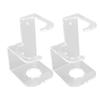 2PCS Lightsaber Wall Mount Stand Acrylic Vertical Displaying Light Saber Holder Rack for Home Halloween Decoration