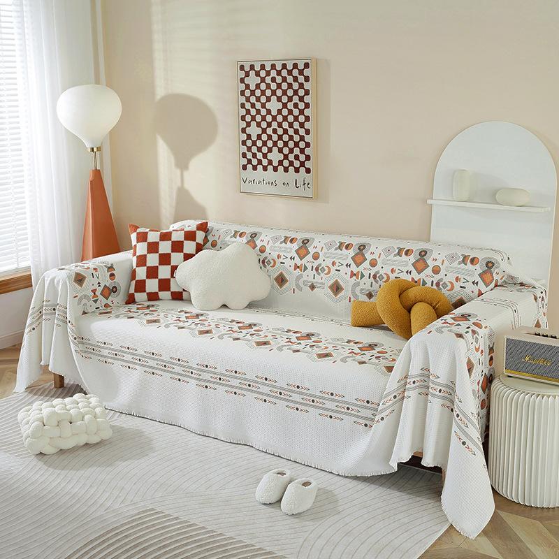 

Чехол для дивана в скандинавском стиле, полностью покрытый, универсальный чехол для дивана, подушка для дивана, современное простое полотенце из хлопка и льна 130*180cm