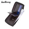 Baellerry Men's Color-blocking RFID Short Wallet Vintage Fashion Billfold Patchwork Horizontal Card Holder Zipper Coin Purse