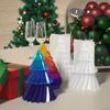 Soft Soap Mould Diagonal Striped Christmas Tree Candle Mold Creative   Resin