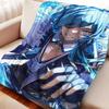 Cartoon Gesnhin Impact Kaeya Alberich Flannel Blanket Cover Warmth Soft Anime Blanket Multifunctional Decor Universal Blankets