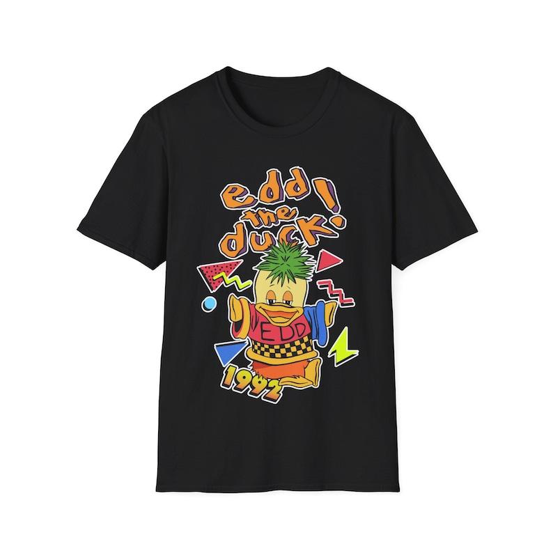 Edd The Duck T-Shirt – Retro Kids 90s TV Nostalgia Gift Tee 100