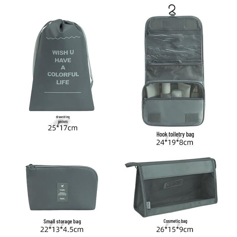 7-Piece Travel Storage Bag Set for Clothing and Luggage Organization