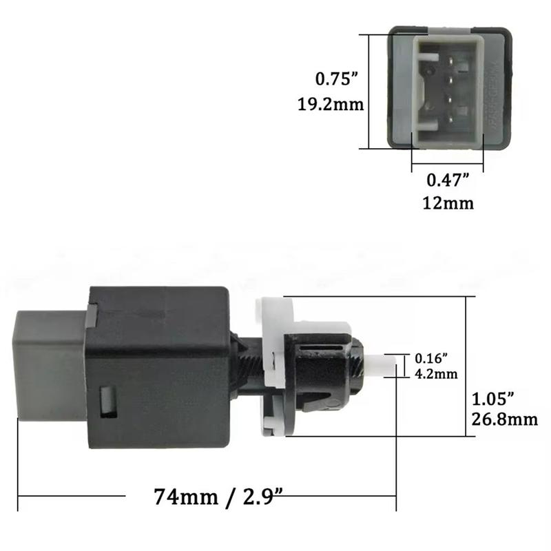 QB-Car Brake Lamp Switch/Stop Back Lamp Switch 4Pin 93810-3S700 938103S700 93810 3S700 For Genesis Tucson Kia K3 K5