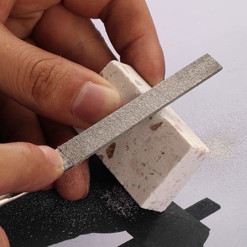 Bestgle Diamond File Set, Metal and Woodworking Sharpener, 10-Piece Set of Diamond Metalworking Files, Titanium Sharpener, for Metal, Woodworking, and