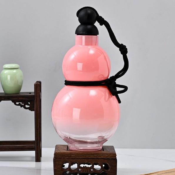 Purple Qi Sunrise Wukong Gourd Bottle - National Style Portable Water Cup
