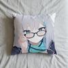 Cushion Cover Soft Case Sofa Living Room Home Comfortable Office Decor Protective Pillow Archive Blue Sunaookami Shiroko Covers