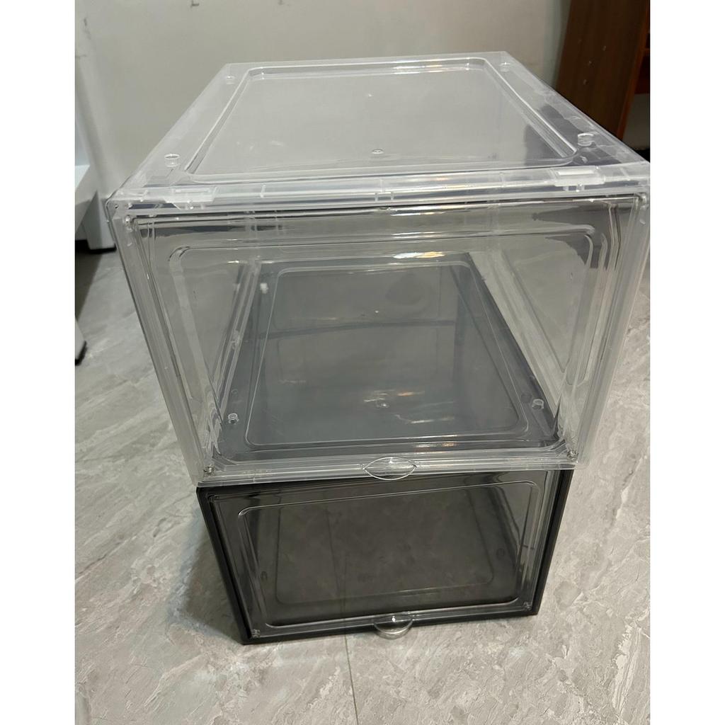Shoe Organizer Container Dustproof Storage Box Stackable