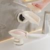 360 Degree Rotating Soap Holder Modern Design Efficient Drainage Soap Container for Bathroom Countertop Organization