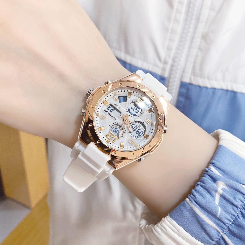 Sportovní svítivé vodotěsné multifunkční elektronické hodinky pro dospívající dívky