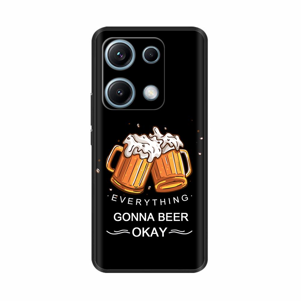 Xiaomi Redmi Note 14s Kılıfı Note14s Çiçekli Telefon Kılıfı Yumuşak İnce TPU Silikon Hafif Kapak Xiaomi Redmi Note 14s İçin