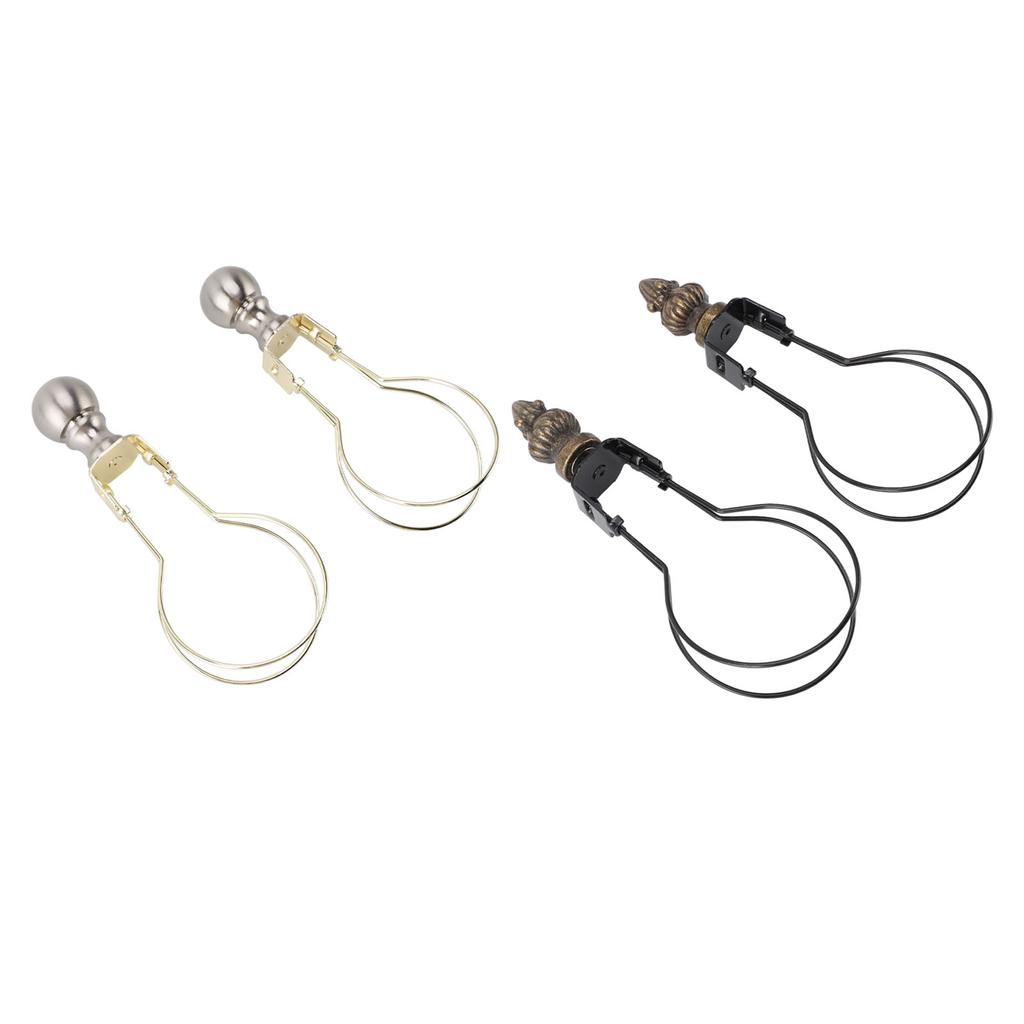 2pcs Lamp Bulb Clip Adapter Modern Stylish Metal Lampshade Holder Adapter Clip On Lampshade Adapter