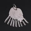 1 Set Huk Tools Stainless Steel Comb Lock 9In1 Full Set Repair Tool Stainless Steel Key Blank