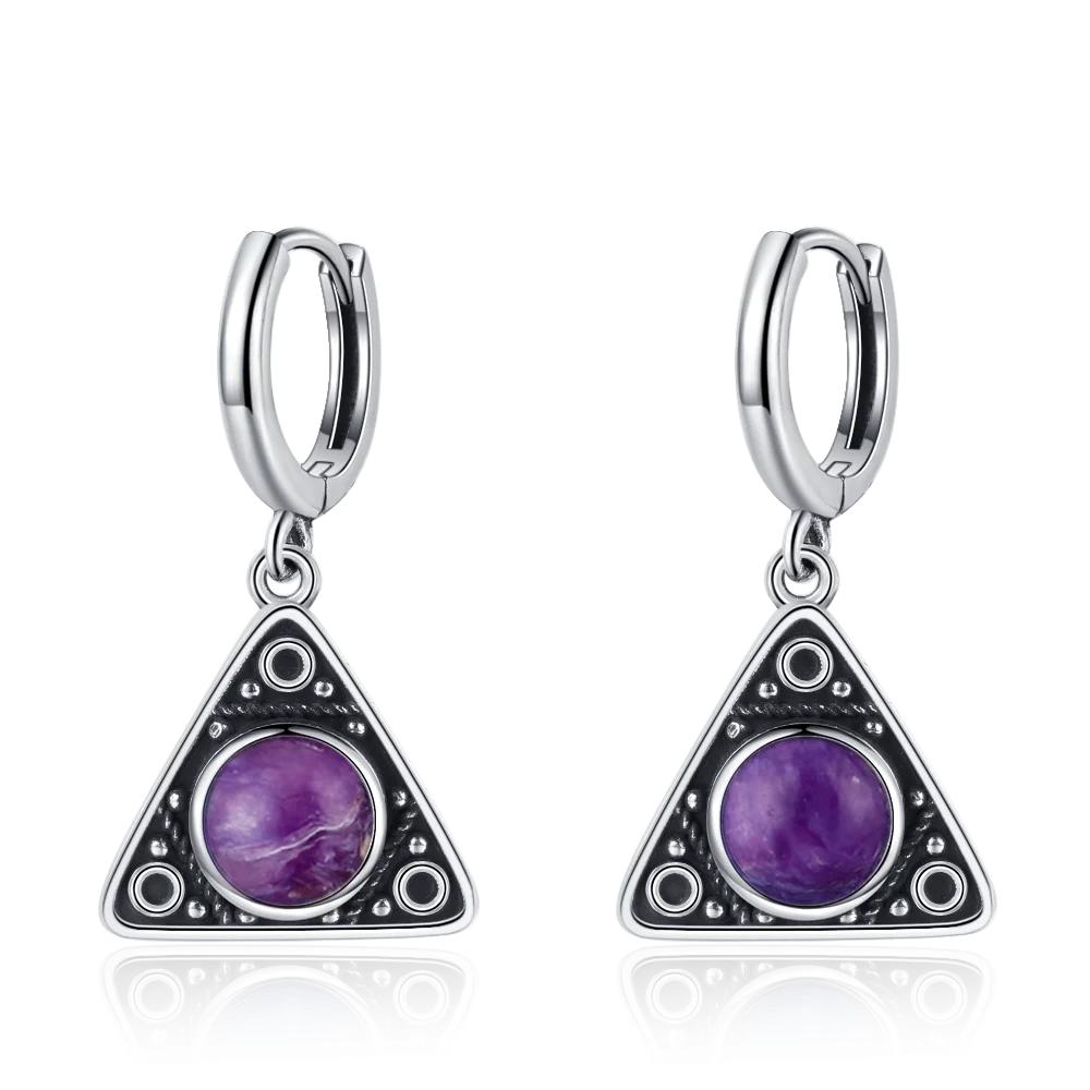 Neue Elegante Natürliche Kyanit Silber Tropfenohrringe für Damen Vintage Hochzeit Verlobung Creolen Ohrringe Geschenke