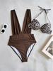 2025 Sexy High-Waisted Push-Up Bikini Set for Women