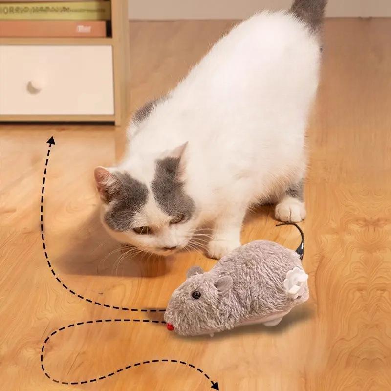 Kitten Bored Toys Electric Little Mouse Cat Teaser Cat Stick Cat Teaser Cat Products