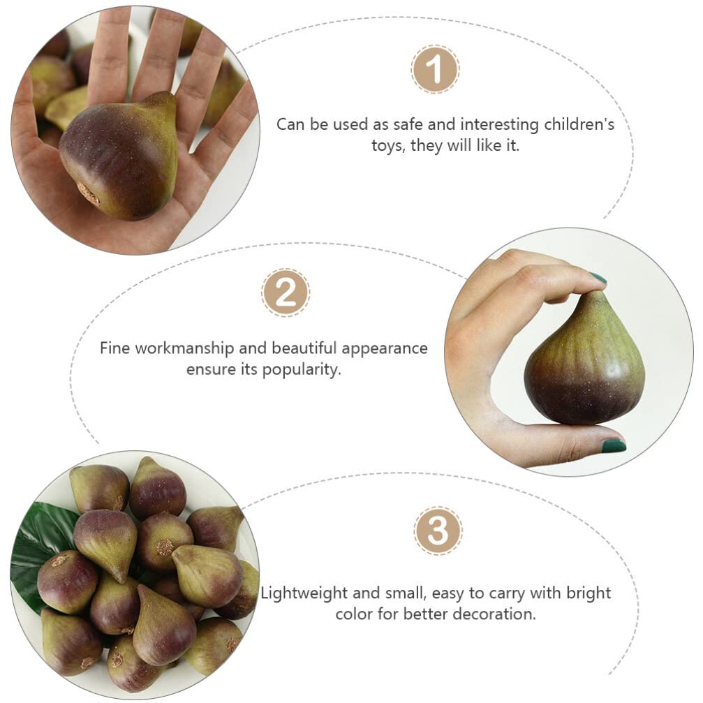 TOYMYTOY Set of Simulation Fig Fruit Lightweight and Compact Display Figurines for Home and Store Decor 5-Piece Models,