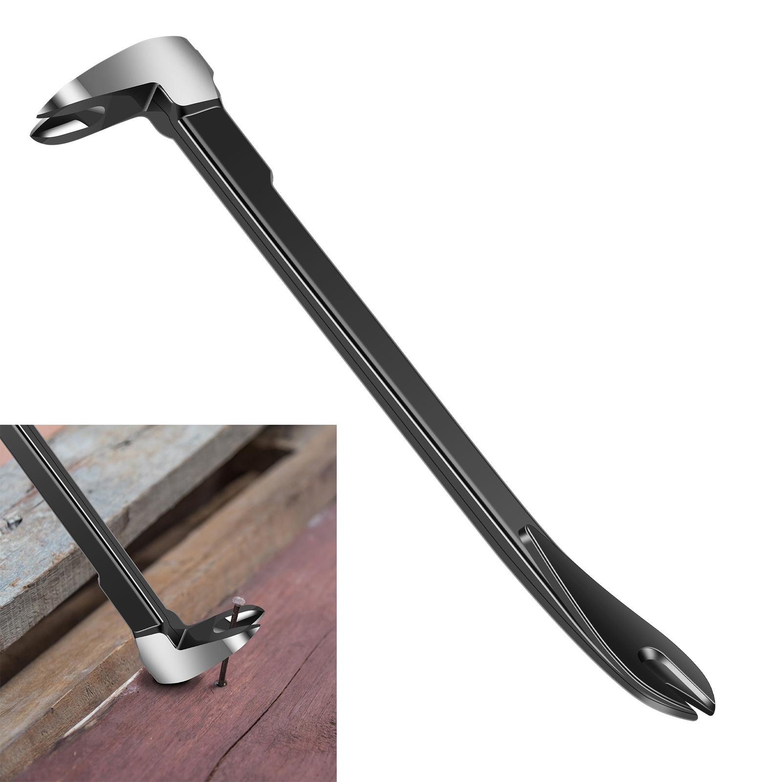 

Carbon Steel Multifunctional Pry Bar Heavy Duty Nail Puller Remover Tool Anti Slip Crowbar Design Portable Hand Extractor Remover For Household Mainte чёрный