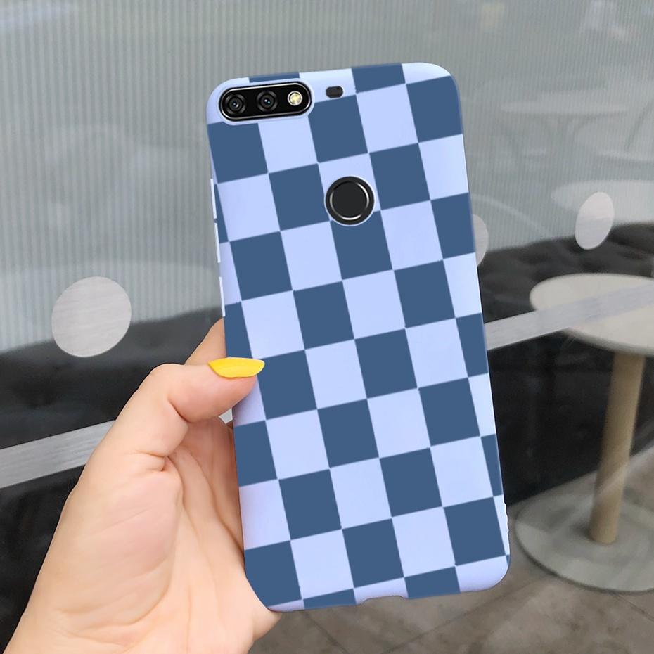 For Huawei Y7 Prime 2018 Lovely Printing Macaroon Silicone Soft Phone Case Back Cover For Huawei Y7 (2018) Y7Prime LDN-LX3 LX2