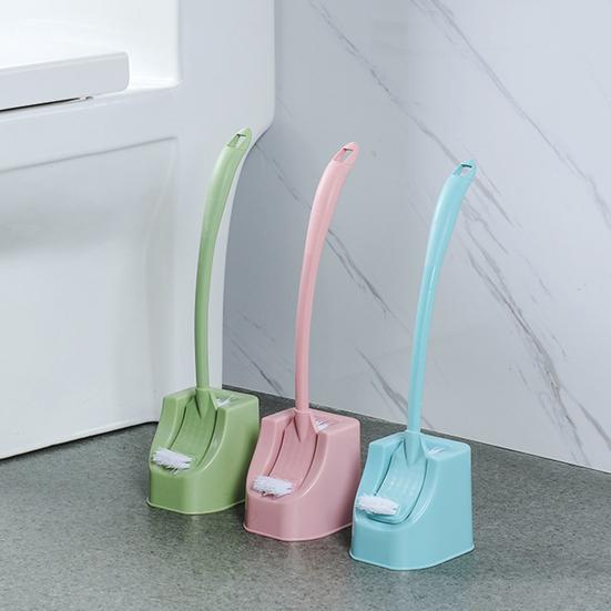 Doppelseitige Toilettenbürste mit langem Griff, Badezimmerzubehör, Dekontaminationswerkzeug