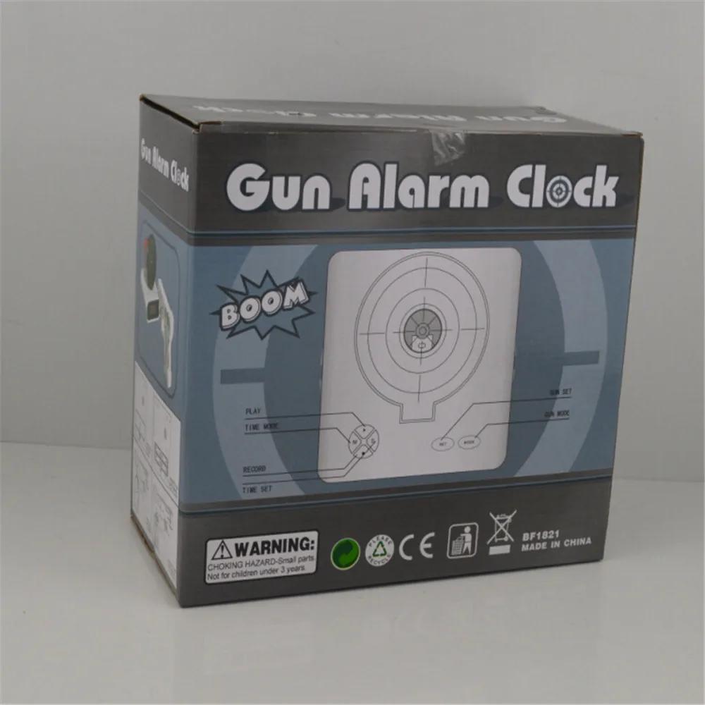 Creative Alarm Clock Shoot At The Target Novel Shooting Toy Bedroom Lazy Person Wakes Up Alarm Clock Living Room Decoration