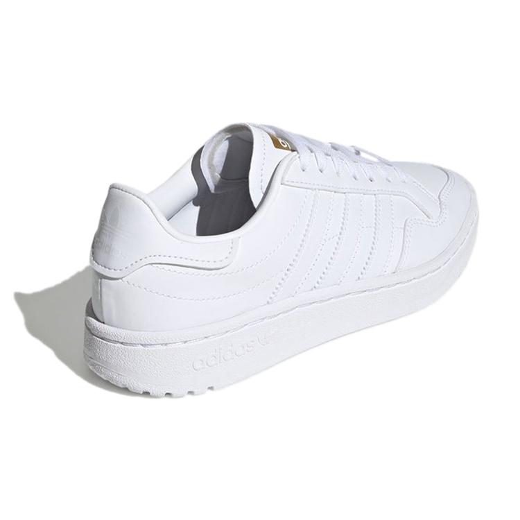 adidas Originals Team Court J Abrasion Resistant Abrasion Resistant Low Top Kids' Skateboarding Shoes White Teenagers EF6809