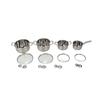 Cookware Set 304 Stainless Steel Thickened Soup Pots with Double Handle Lids for Kitchen