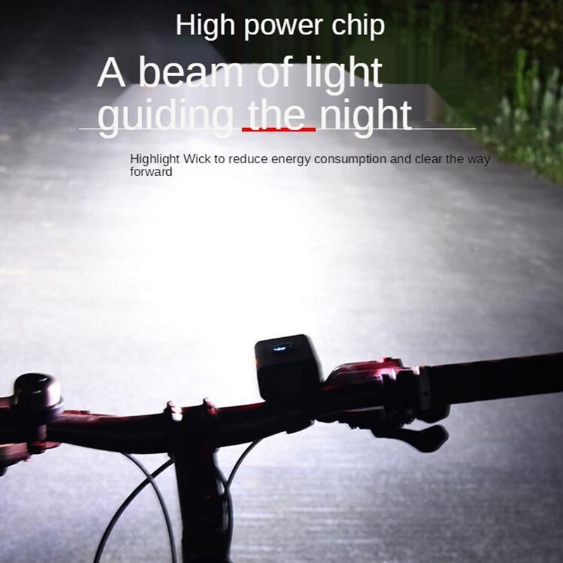 USB Bike Headlight + Wireless Horn Night Light