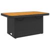 VidaXL Ensemble à Manger de Jardin avec Coussins 4 pcs, Table de Terrasse, Meubles de Patio, Mobilier d'Extérieur, Noir 3277335