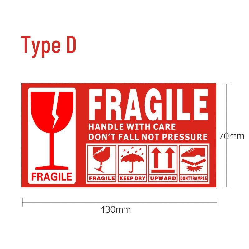 Self-Adhesive Fragile Label for Air Transport: Do Not Press/Drop, Anti-Pressure/Drop