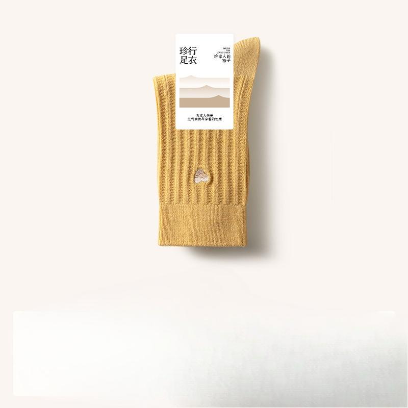 Wool Socks for Women, Mid-calf Socks, Thickened Wool Socks for Autumn and Winter, Cashmere Socks