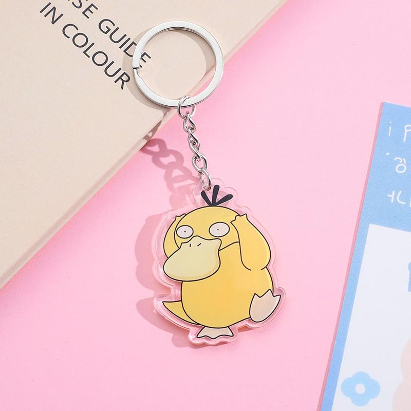 1/21Pcs Pokémon Pikachu Bulbasaur Jigglypuff Acrylic Keychain Backpack Pendant Bag Charms Accessories Decoration Holiday Gifts 5 cm
